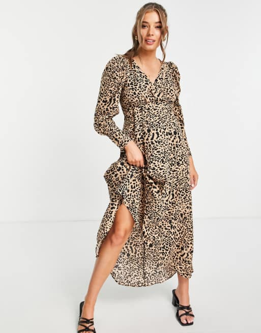 Leopard fashion print dress lipsy