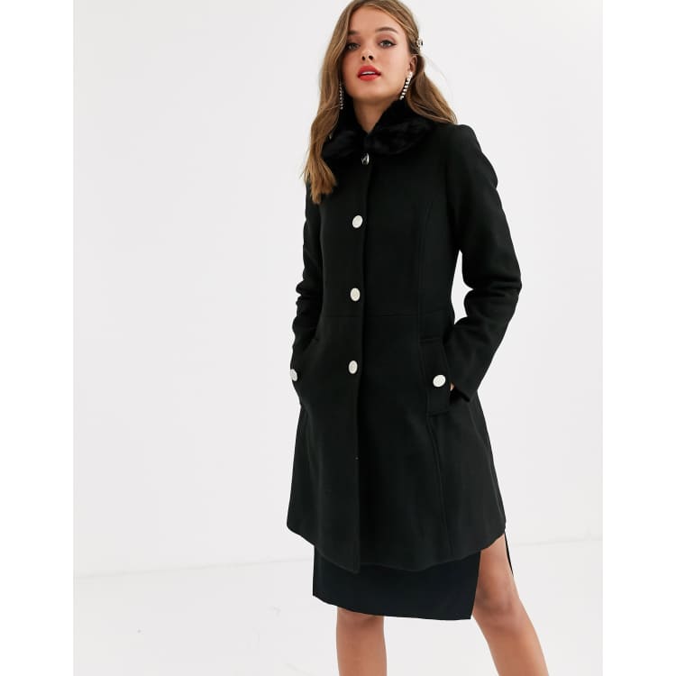 Lipsy black clearance coat