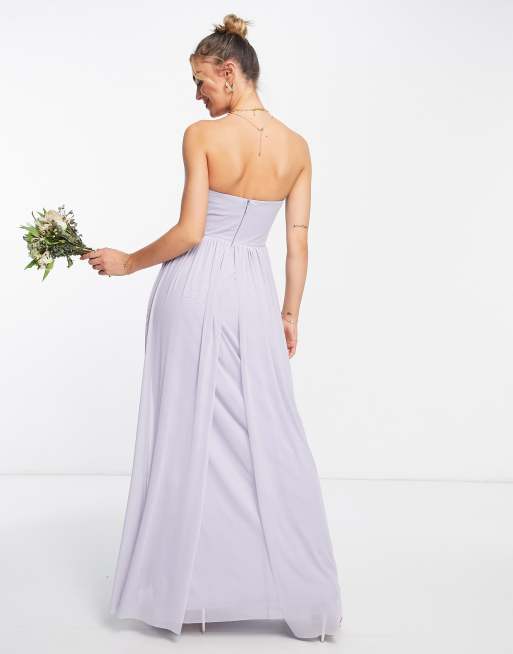 Lipsy bridesmaid multiway maxi dress in light blue