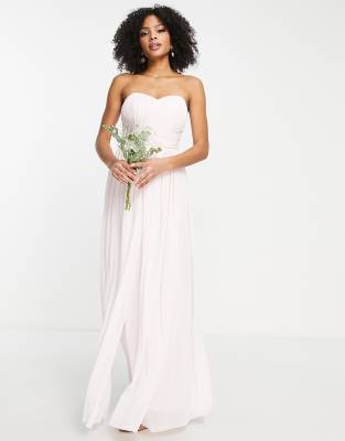 Lipsy Bridesmaid Multiway Maxi Dress In Pink