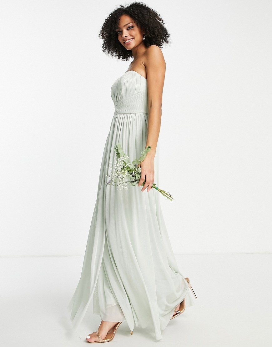 Lipsy bridesmaid multiway maxi dress in sage-Green