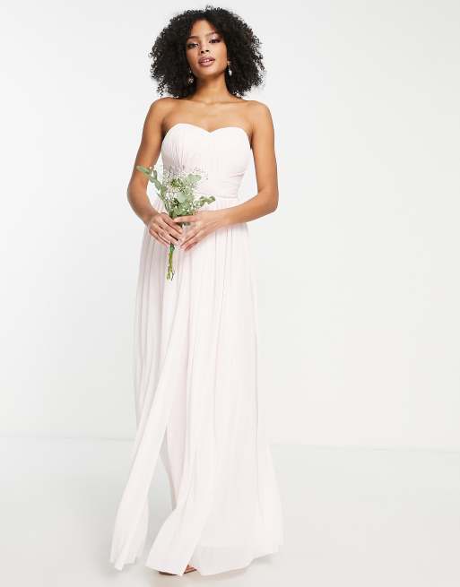 Lipsy – Bridesmaid – Różowa sukienka maxi do noszenia na kilka sposobów