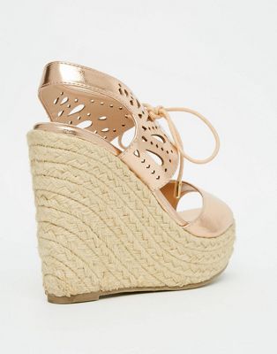 lipsy gold wedges