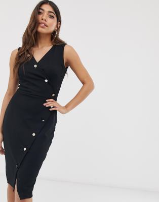 lipsy button through dress