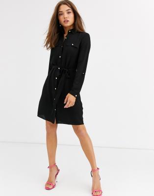 lipsy button sleeve dress