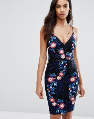 lipsy embroidered lace dress
