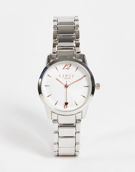 Lipsy outlet silver watch