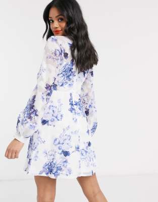 lipsy floral tea dress