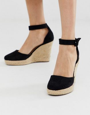 Lipsy closed toe espadrille wedge in 