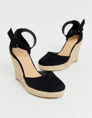 black espadrille sandals closed toe