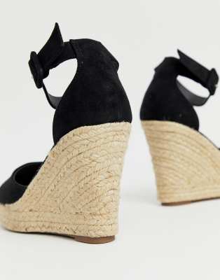 lipsy closed ankle strap espadrille wedges