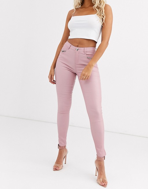 Lipsy coated jeans