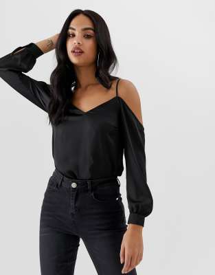 lipsy cold shoulder top