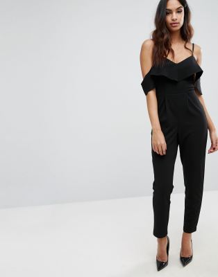 lipsy cold shoulder jumpsuit