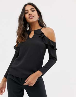 Lipsy cold shoulder top | ASOS