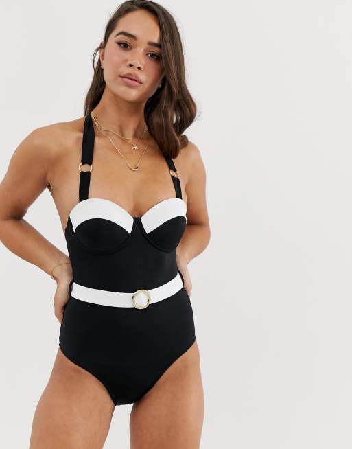 Lipsy store black swimsuit