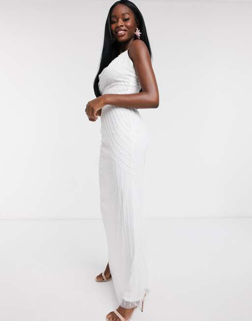 Lipsy cowl neck hot sale maxi dress white