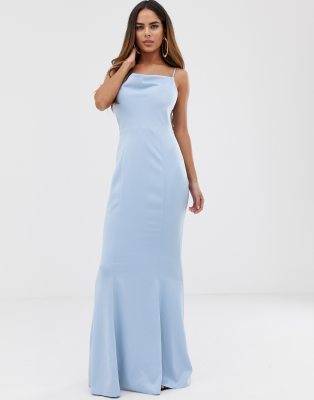 lipsy cowl neck maxi dress white