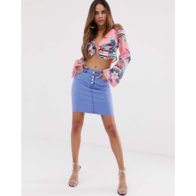 Lipsy store denim skirt