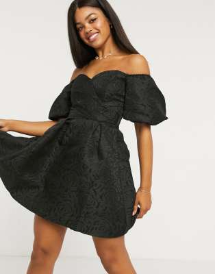 lipsy bardot skater dress