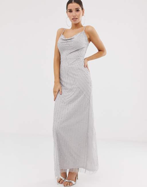 Asos lipsy cowl neck maxi clearance dress