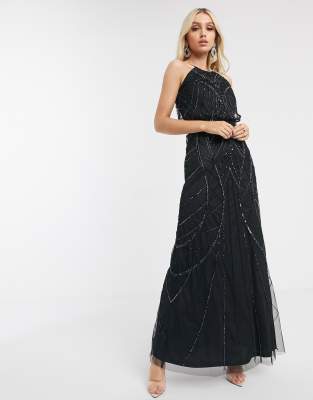 lipsy embellished maxi dress