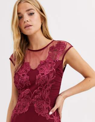 lipsy embroidered button dress