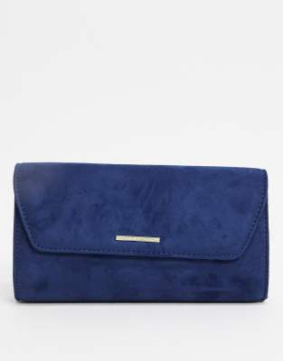 navy envelope clutch