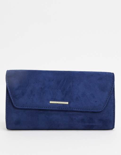 Lipsy envelope clutch bag in navy