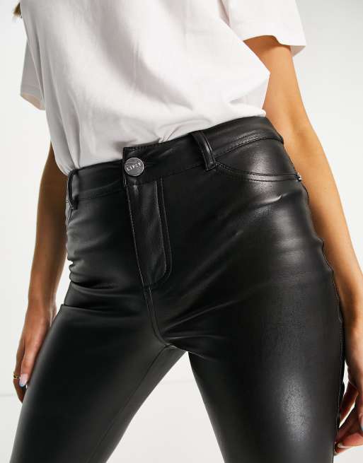 Lipsy petite leather look on sale leggings