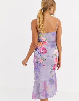 purple midi dress uk