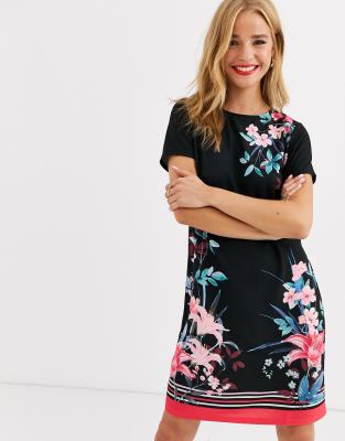 lipsy short sleeve shift dress