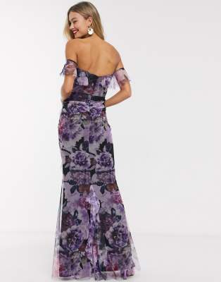 lipsy printed maxi dress