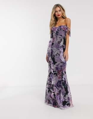 lipsy printed maxi dress