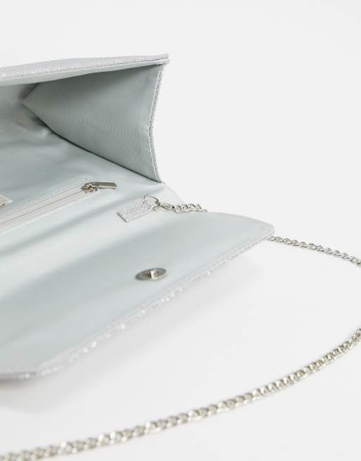 Lipsy silver hot sale clutch bag