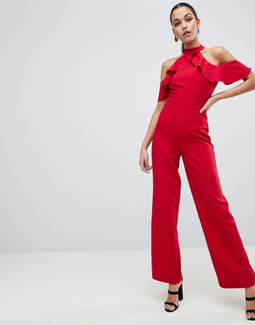 Red store lipsy jumpsuit