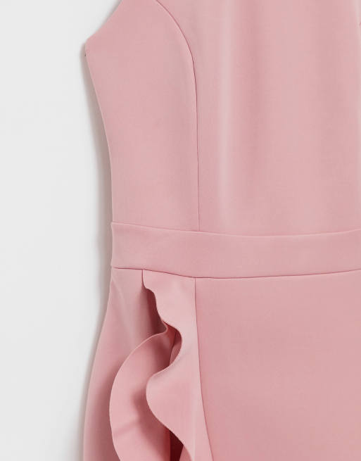 lipsy pink ruffle dress Buy Lipsy Pink Printed Ruffle Wrap Midi Dress (6) Online