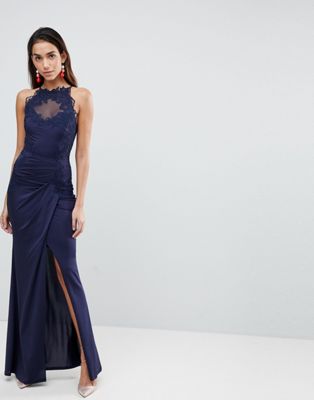 Lipsy High Neck Maxi Dress With 