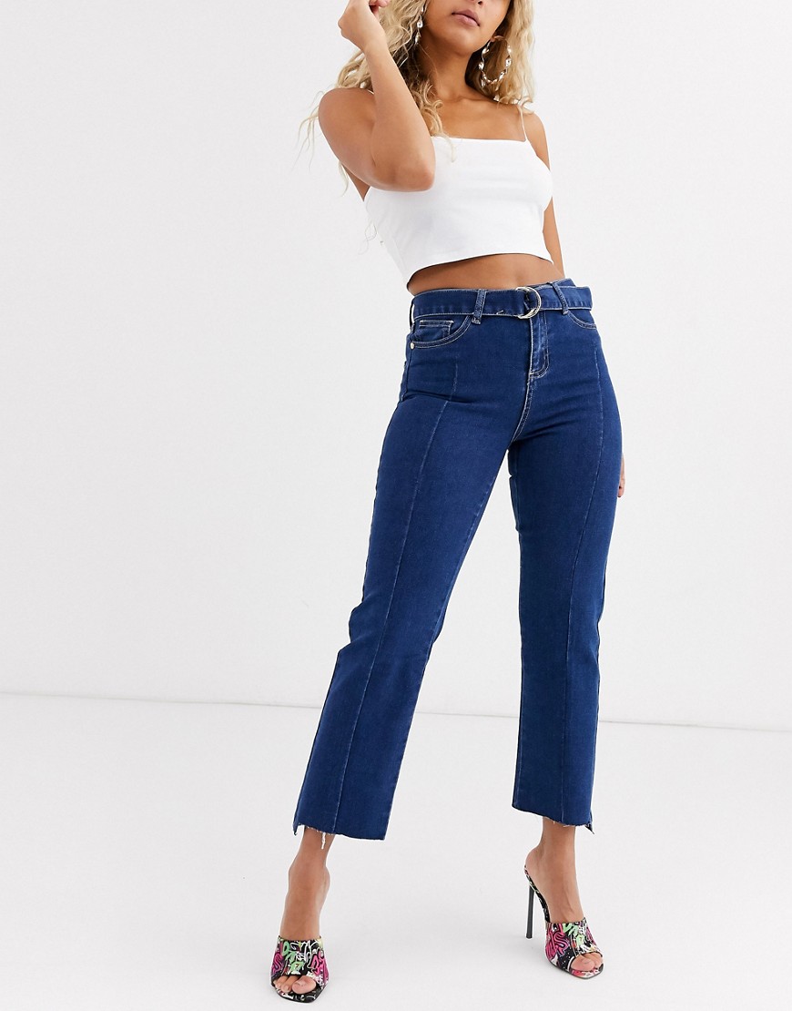 Lipsy – Jeans med raka ben-Blå