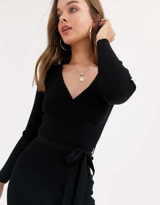 lipsy black tie dresses