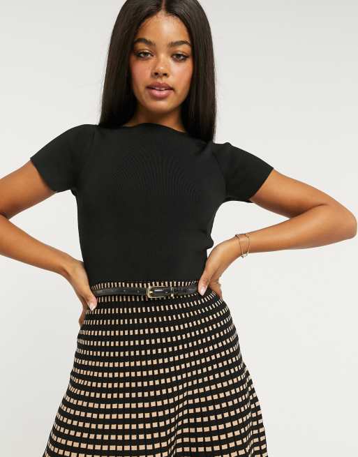 Black fit 2025 and flare skirt