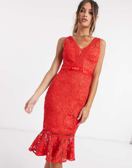 Asos lace bodycon dress best sale