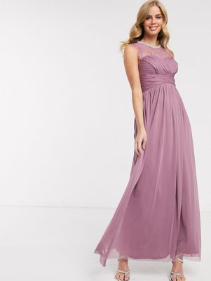 lipsy purple maxi dress