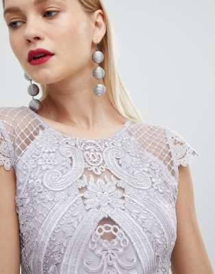 lipsy lace embroidered bodycon dress