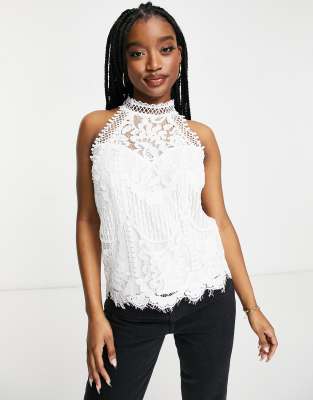 lace halter neck