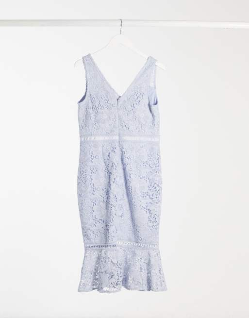 Lipsy pale sale blue lace dress