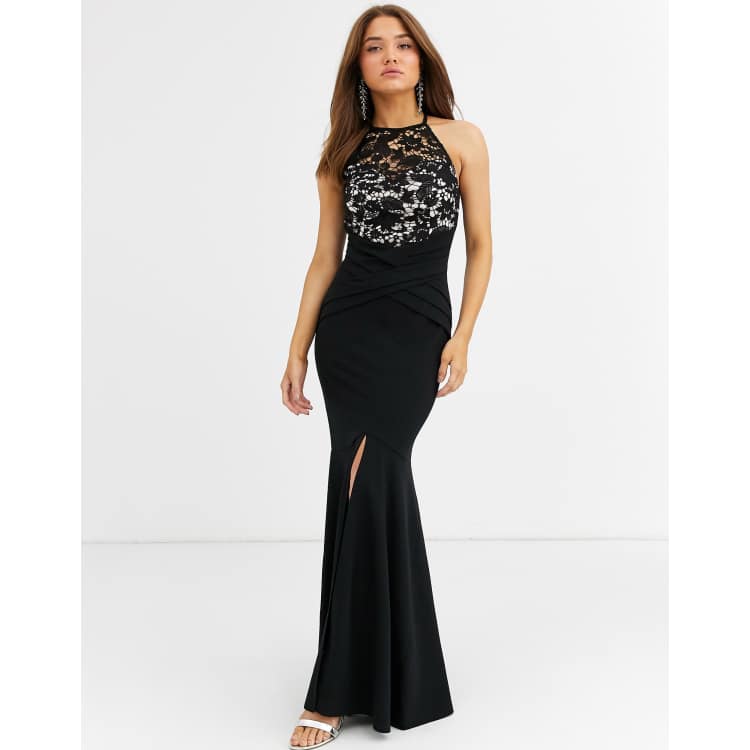 Lipsy sequin built up maxi sale dress