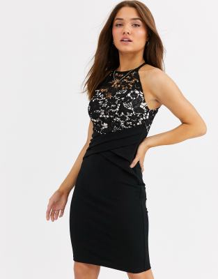 black dress top shop