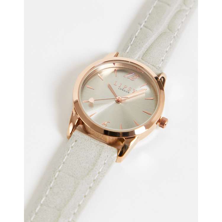 Lipsy london discount rose gold watch