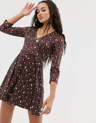 next lipsy animal print dress